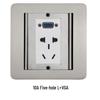 Stainless Steel Flip-Cover Floor Socket - UK/US Standard, Network Multimedia, Open-Type, Thai Style