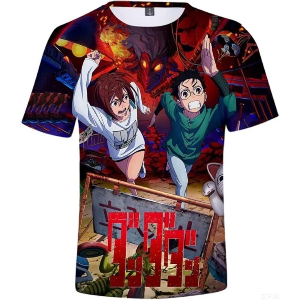 3D Print T-shirt Anime Manga Men's Women's Round Neck Short Sleeve T-shirt Fashion Harajuku Kids Tops Oversized Men's Clothing