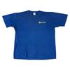 Jerzees Single Stitch 90s T-Shirt Mens Womens Tees Top Short Sleeve Blue Mens