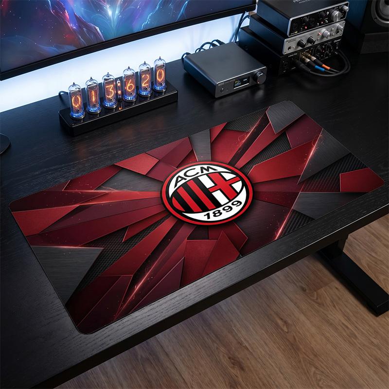 AC Milan Printed Large Mouse Pad, Non Slip Soft Rubber Gaming Desk Mat for Office Laptop Computer Decor