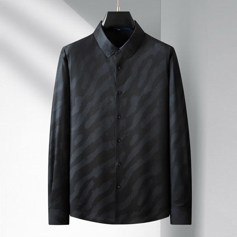 

Men s Plus Size Striped Business Casual Long-Sleeve Shirt 215/8XL