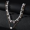 Elegant Multi-layer Pearl Necklace - European & American Style, Versatile & Luxurious
