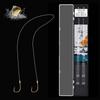 Fishing Hooks Pre-Tied Leader Twin Hooks Anti-Tangle Kit for Bass Fishing