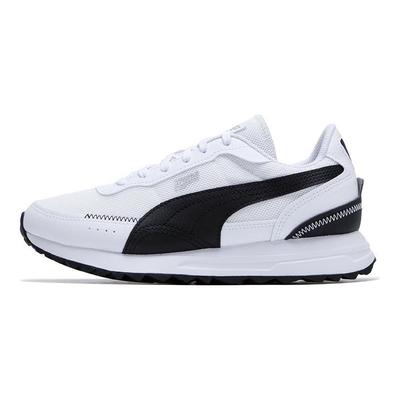 Road Rider Audums Sintētiskā Āda Komfortabli Ikdienas Zemapavi Stila Apavi Unisex Sporta Apavi Balts Melns 397432-05
