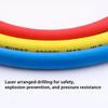 0.9M-1.8M A/C Charging Hose Tube Kit Hose Low Loss Fittings for R134A R12 R22 Refrigerant Air Conditioning Manifold Gauge 1/4" S