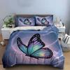 Butterfly Canvas Art Decor Set Soft Comfortable Duvet Cover Bedding Set Included 1*Duvet Cover & 2*Pillowcases, Gift