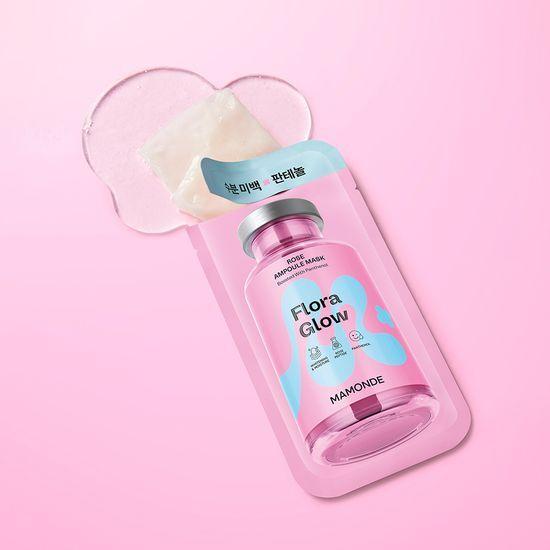 Moisture Whitening Mamonde Flora Glow Rose Ampoule Mask Pack (1 Sheet)