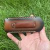 Folidng Knife Scabbard High-quality Cowhide Leather Sheath  Universal Knife Cover Holsters for Pocket Knife Case Cowhide Leather Sheath Belt Buckle