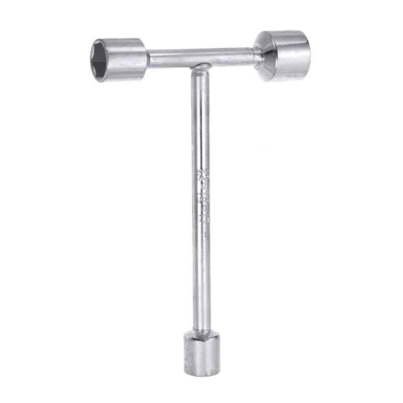 3 Way Metric T-Socket Wrench 8mm, 10mm, 12mm, T-type Socket End Motorcycles, ATV Bicycles Repair Wrench Tools
