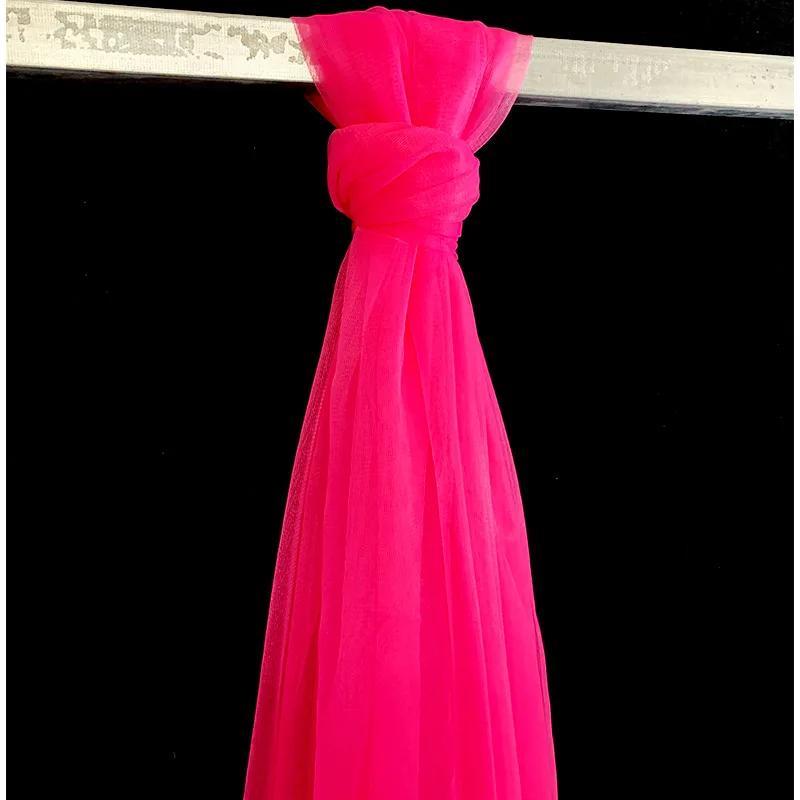 Set of 2 Wedding Arch Mesh Draping Fabric Sheer for Easter Bridal Shower Backdrop Outdoor Party Arches Church Ceremony Decoratio