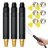 Household high-pressure car wash water gun with booster nozzle, high-pressure water gun booster nozzle with 2 water hoses
