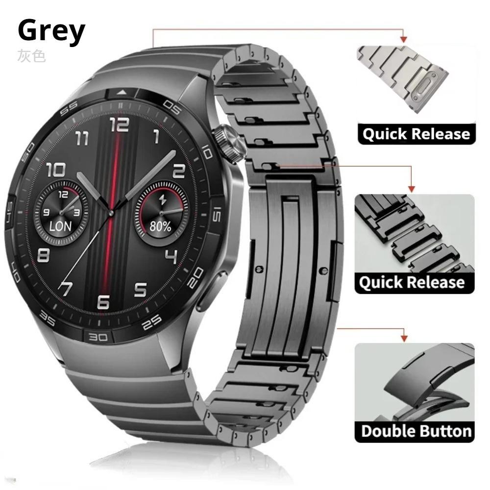 Oryginalny Metalowy Pasek Tytanowy Bez Szpar Dla Huawei Watch GT6 Pro 46mm Luksusowa Bransoleta Dla Huawei Watch GT 6 46mm Specjalistyczny Pasek Zegarkowy Z Szybkim Zapięciem