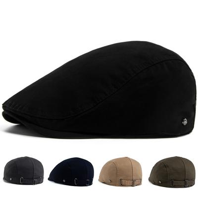 Women Beret Front Back Wear Sun Visor Caps Vintage Men Flat Top Hat Casual Newsboy Cap Fashion Solid Color Berets For Female