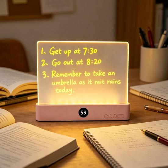 2-in-1 LED Book Light & Night Light Portable Reading Lamp for Students 1-99 Min Timer Adjustable Brightness Rechargeable Night Light for Bedroom Study
