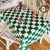 Festive Red Plaid Tablecloth for Christmas, New Year, & Weddings