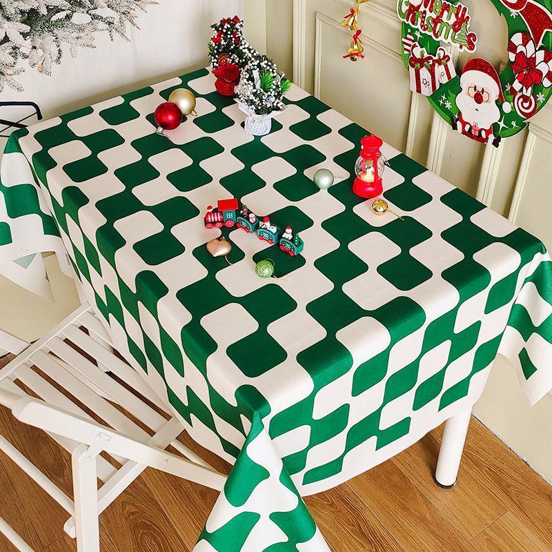 Festive Red Plaid Tablecloth for Christmas, New Year, & Weddings