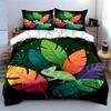 Chameleon Jungle Themed Art Set Soft Comfortable Duvet Cover Bedding Set Included 1*Duvet Cover & 2*Pillowcases, Gift