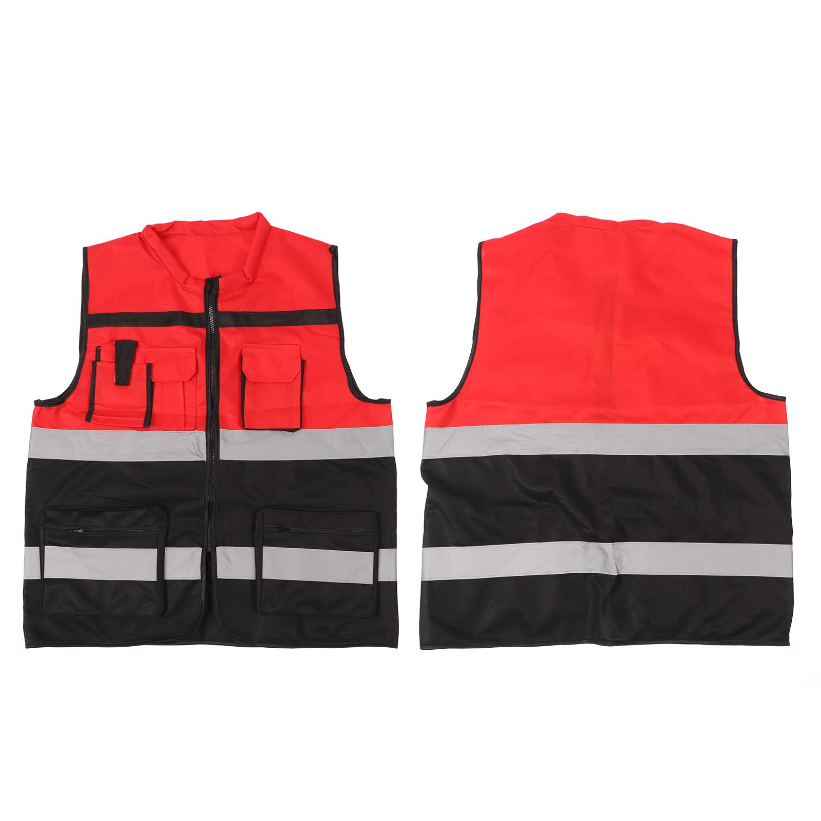 Hoge Helderheid Reflecterend Vest, Lichtgewicht Ademend Hoge Zichtbaarheid Vest voor Nachtlopers Bouwvakkers