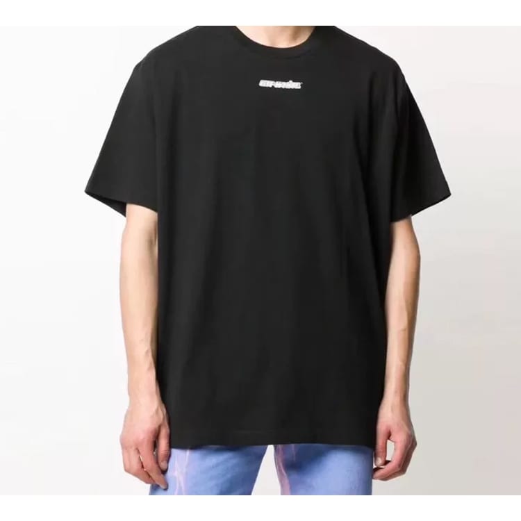 OFF WHITE Marker Blue Arrows Oversized Tee OMAA038E20JER0021045