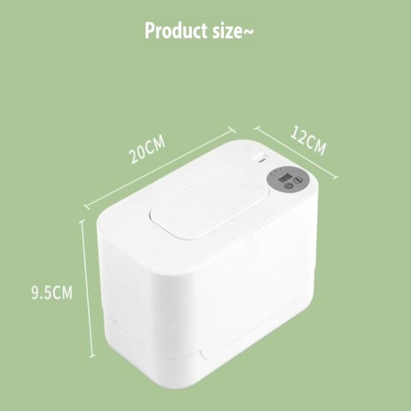 Portable Baby Wet Wipe Heater Baby Wipe Heater With Led Display Wipe Heater Wipe Heating Box Usb Charging Temperature Regulation