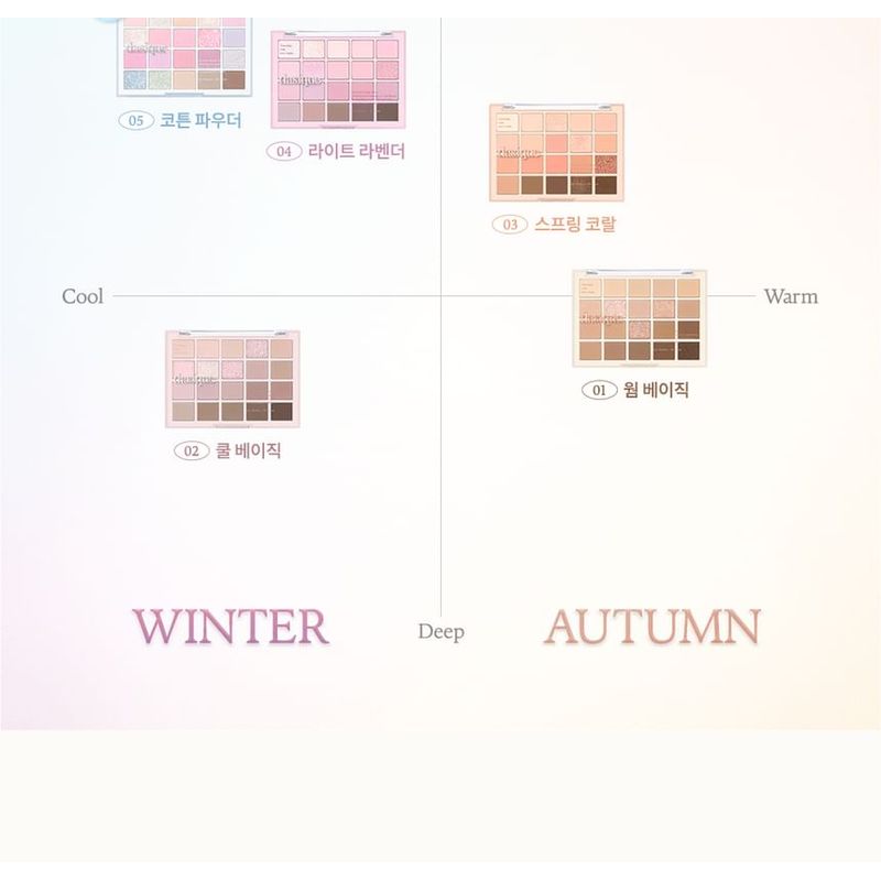 DASIQUE Mood Shadow Palette Cotton Powder Collection