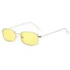 Fashion Retro Small Rectangle Metal Frame Sunglasses Vintage Square Sun Glasses Colorful Lens Men Women Trendy UV400 Eyewear
