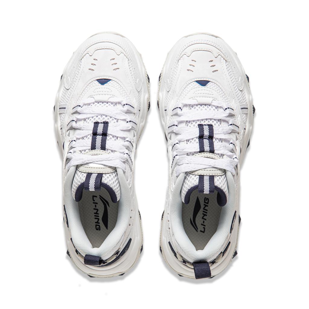 Li-Ning Cat Paw Lite 2 Fashion Classic Shock Absorption Non-Slip Low-Top Dad Shoes Women sneaker Standard-White AGCU070-1