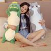 70/90/120CM Cartoon Animal Dinosaur Unicorn Cat Plush Toys Stuffed Soft Long Sleeping Pillow Dolls  Birthday Gift