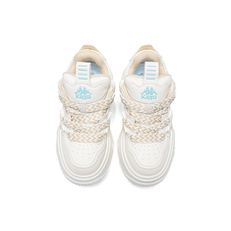 Kappa Casual Thick Sole Comfortable Versatile Low Top Design Fashionable Slip Resistant Durable Sneakers Unisex sneakers White K0DZ5CC42CJ-012