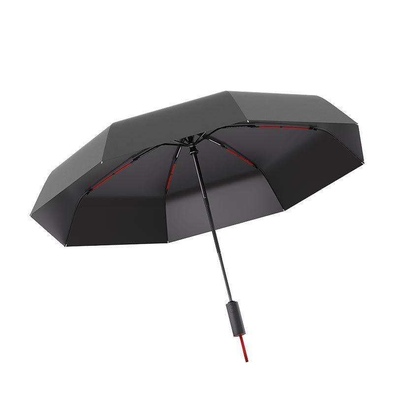 Trendy versatile contrasting colors Men's outdoor windproof umbrella Folding umbrella Advanced women's sun umbrella Sunscreen UV protection