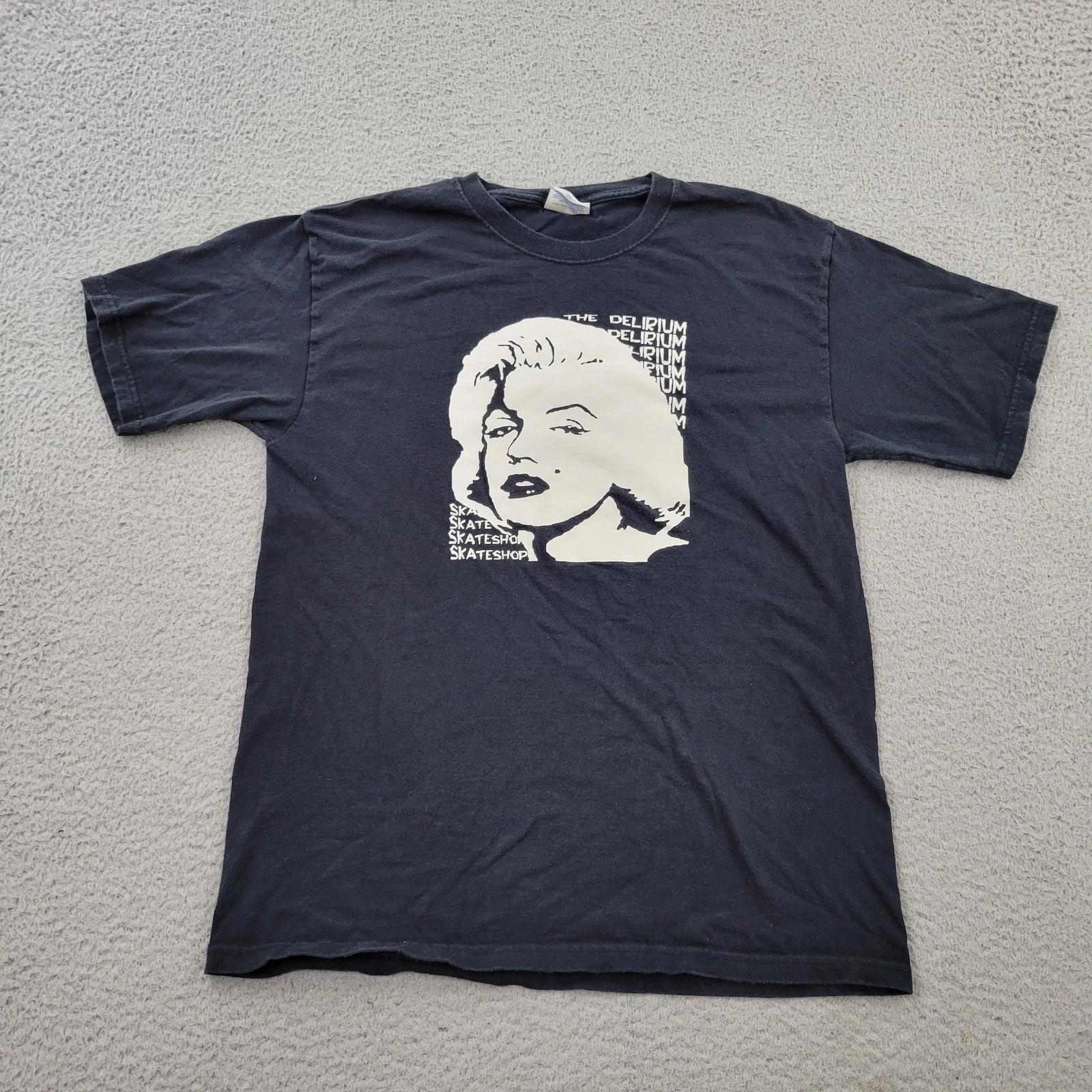 Marilyn Monroe VTG 90s Shirt Mens Medium (38-40) Delirium Skateboarb Skateshop S