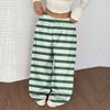 Women's Casual And Fashionable Printed Elastic Waist Loose Wide Leg Pants