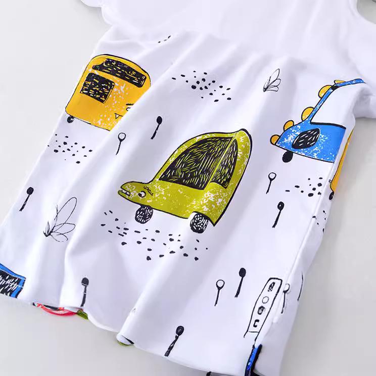 Spring/Summer Cotton Short-Sleeve Kids T-shirt for Boys & Girls