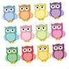 12 Pieces Owl Self Sticky Notes Easy To Post Clean Removal 30 Sheets/Pad Memo Pads for