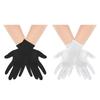 Wedding Gloves Proms Gloves White Short Thin Gloves for Operas Women Lady Theme Proms Costume Accessories