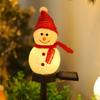 New Solar Powered Christmas Snowman Luminous Landscape Light Lawn Light Outdoor Decoration Waterproof Lawn Light