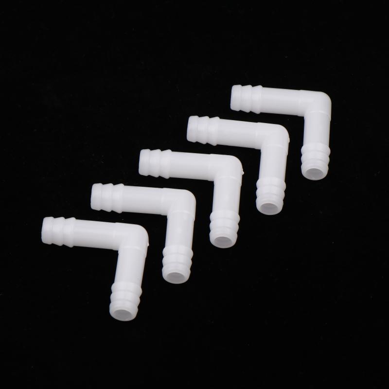5Pcs 8/10Mm Pe Elbow Connector Aquarium Tank Air Pump Hose Pagoda Joint Watering Irrigation Garden Water Pipe Connector