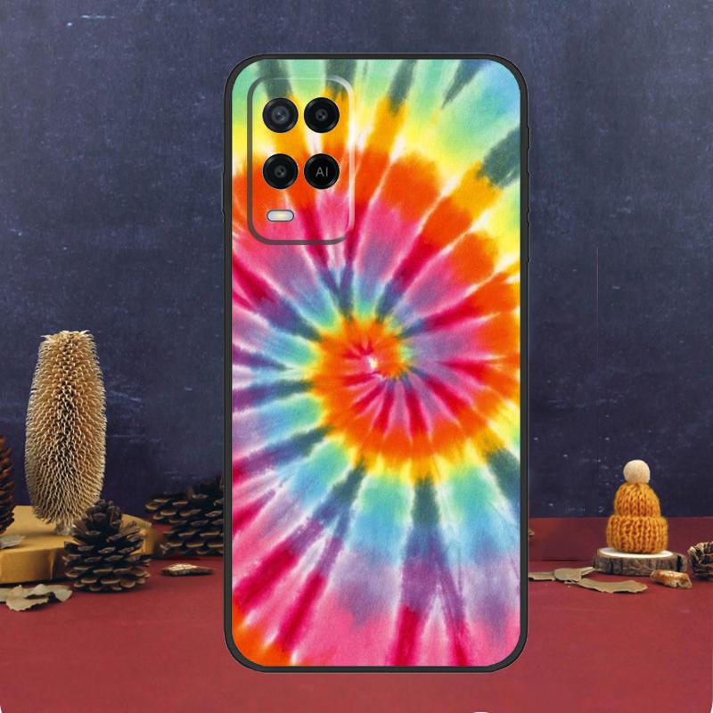 Trippy Tie Dye Hippie Art Case For Oppo A60 A80 A40 A6 A5 Pro A15 A16 A17 A57 A94 A74 A54 A76 A96 A18 A38 A58 A78 A98
