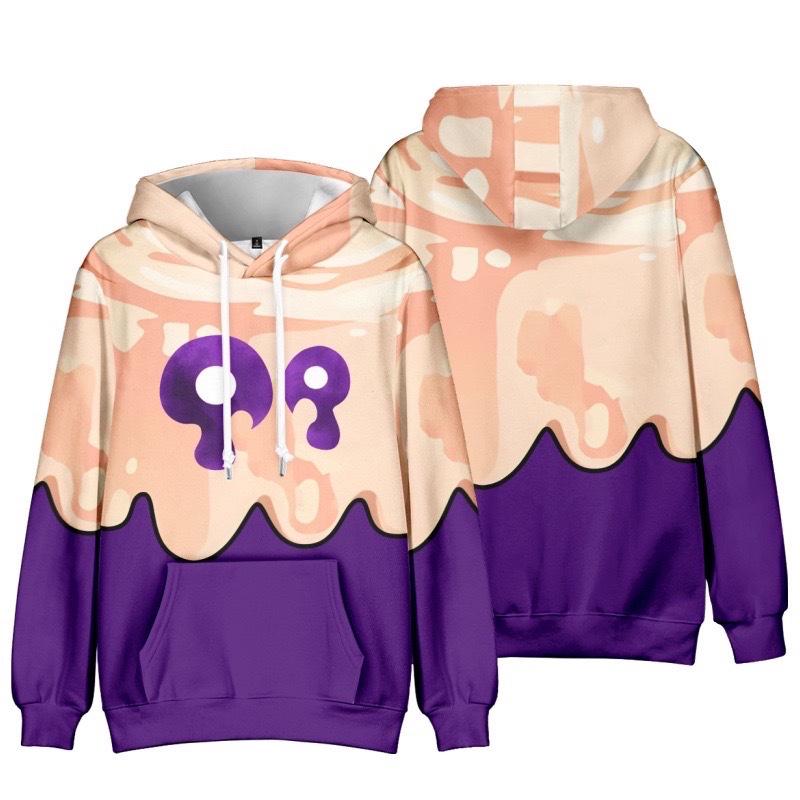 YMQ235 3D Digital Art Plus Size Hoodie - European & American Style