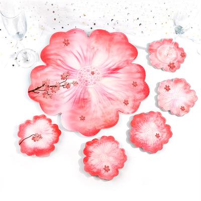 Drip Mould Flower Coaster Mould Set Crystal DIY Mirror Resin Petal Fruit Plate Tray Silicone Moulds