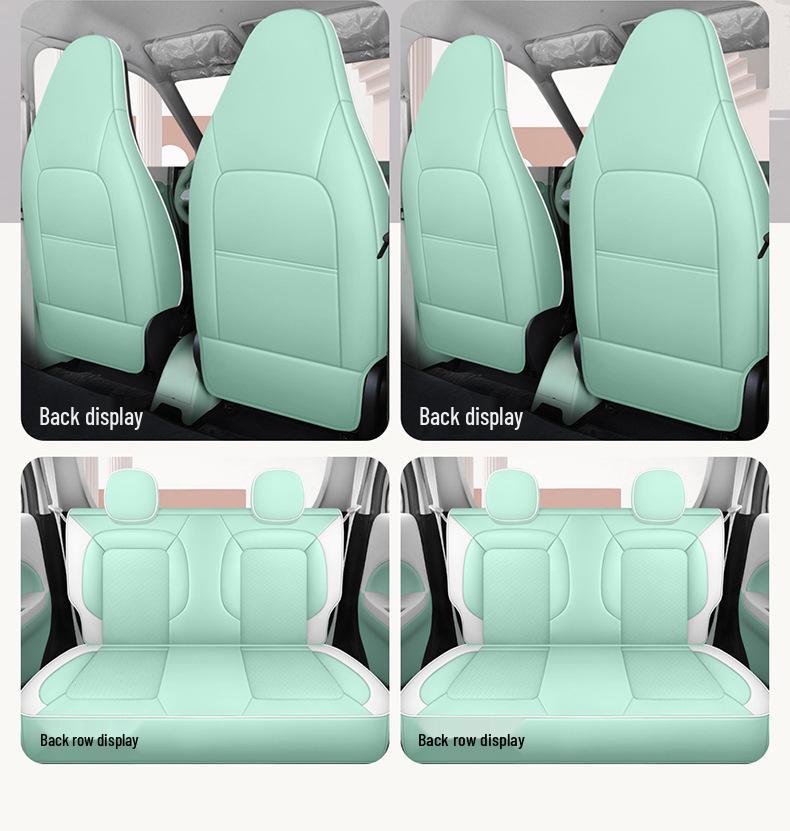 Cartoon Lingbao BOX Car Seat Cushion: Four-Season Full Surround Cover for New Energy Vehicles