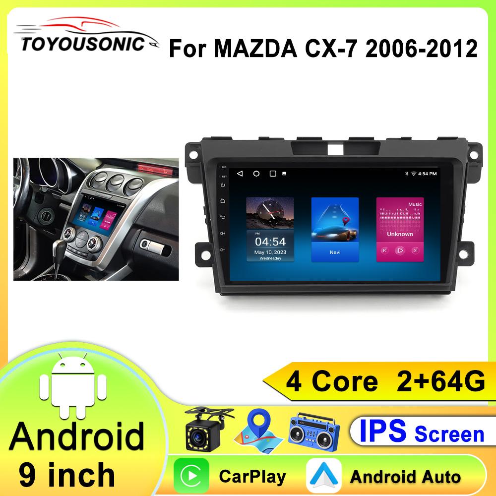 For MAZDA CX-7 cx7 cx 7 2007-2013 2014 Car stereo Multimedia Video Player Carplay Auto GPS Navigation Auto GPS NO 2DIN DVD