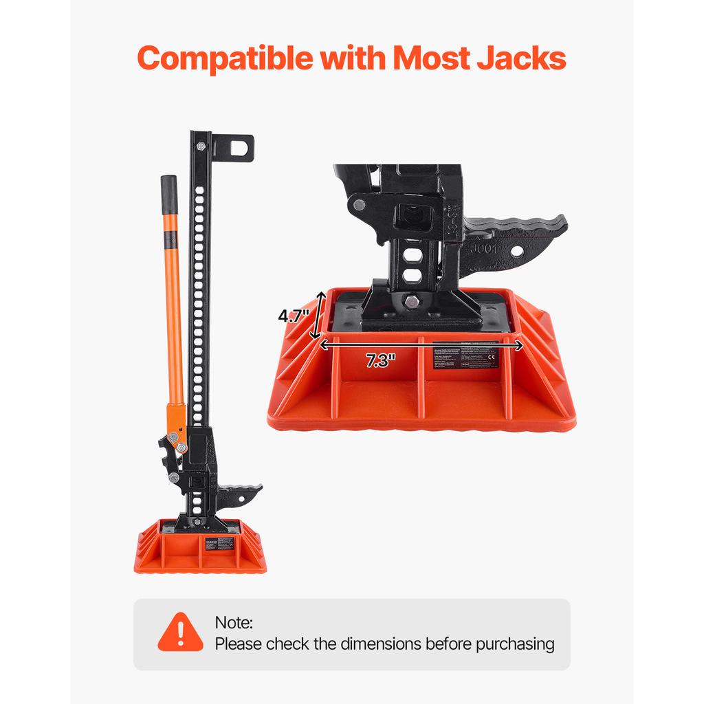 SucceBuy Farm Jack 60" Utility High Lift Farm Jack 3.18 Ton Ratcheting Off Road Utility Jacks Heavy-Duty Lift Jacks for Tractor