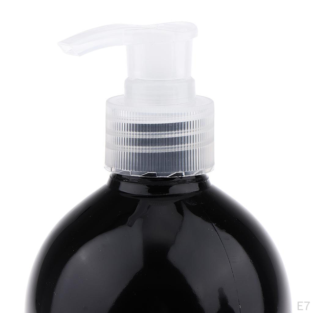 16oz Empty Pump Bottles (2 Pack), Plastic Nozzles Included; Great for Shampoo, Lotions, Liquid