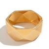 Ingemark 4 Styles Exaggerated Punk Heavy Metal Wide Cuff Bangles Women Hip Hop Geometric Spring Bracelet Steampunk Jewelry Men