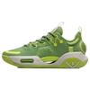 Li Ning All City 9 V1.5 Amortecimento Antiderrapante Resistente à Abrasão Cano Baixo Tênis de Basquete Masculino Verde Oliva ABAR015-6