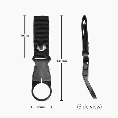 Fivela de Pendurar para Garrafa de Bebida Tática de Nylon para Exterior, Fivela de Montanhismo, Gancho Portátil para Garrafa de Água