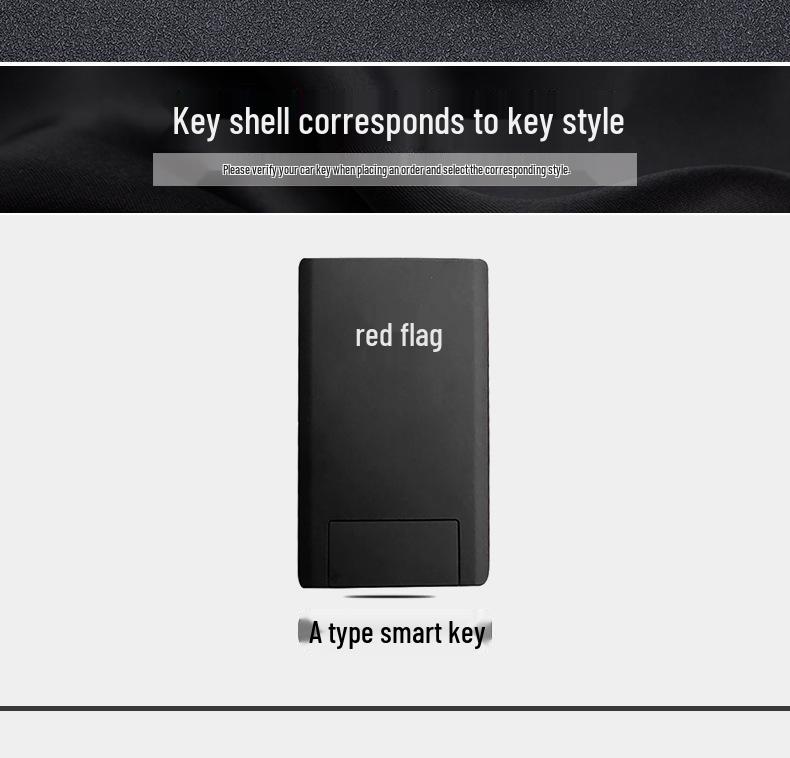 Hongqi Key Case: Stylish, Atmospheric Car Key Holder with Buckle Remote Shell & Personalized Decoration.