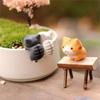 New 6Pcs/Set Cartoon Lucky Cat Home Office Garden Bonsai Decorations Miniatures Gift Lovely Micro Landscape Kitten Craft