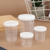 10Pcs/Set 20/30/50/100Ml Clear Liquid Pill Measuring Cups With Lids Travel Pill Organizer Cup Container For Liquid Medicine
